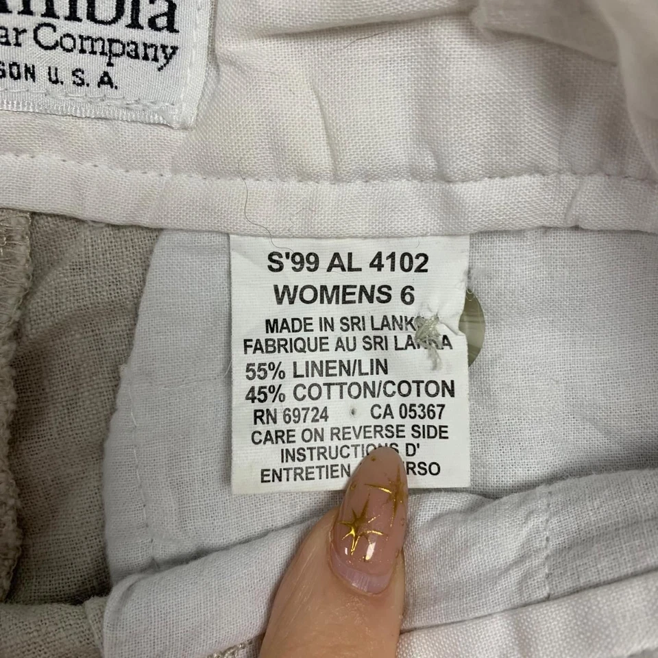 Pantalones cortos chinos Columbia, 55 % lino para mujer 6 Foto 4 de 4