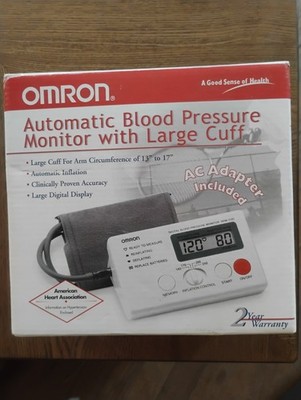 Omron Automatic Blood Pressure Monitor With Large Cuff Model HEM - 712clc AC Ada