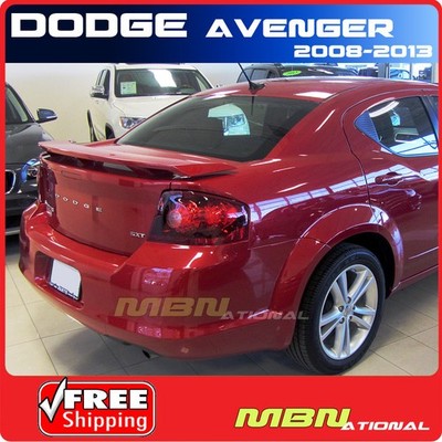 For 08-14 Avenger Sedan Rear Trunk Spoiler Painted PRM REDLINE 2-COAT PEARL