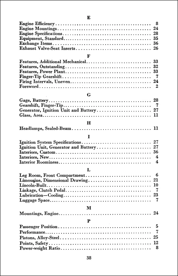 1940 Lincoln Zephyr Et Continental Données Livre Dealer Album Options Lunettes - Photo 3/4