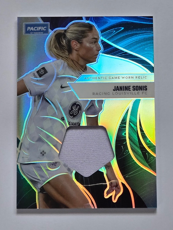 Janine Sonis 2025 Parkside NWSL Pacific GAME USED MATCH WORN White Jersey Relic
