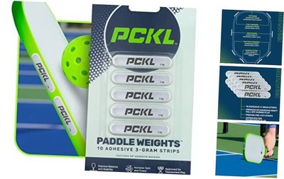  Pickleball Paddle Lead Tape Strip Weights | 10 Pre Cut 3g Strips for Improved 