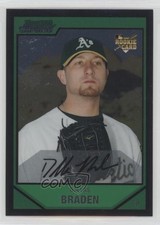 2007 Bowman Draft Chrome Dallas Braden #BDP35 sh7