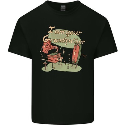 Musik Ich Bin Dein Grandfather Dj Bach Vinyl Herren Leichte Baumwolle T-Shirt
