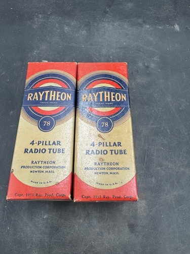 Vintage Raytheon Electronic Tube Box Only