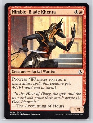 MTG LP-NP Normal Nimble-Blade Khenra 145 C Amonkhet