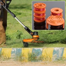 New Practical Spool And Line 4 Spools + 1 Cover Trimmer For WA0004 20V WG151