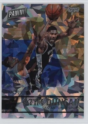 2016 Panini Father's Day Cracked Ice /25 Tim Duncan #19 HOF y8a