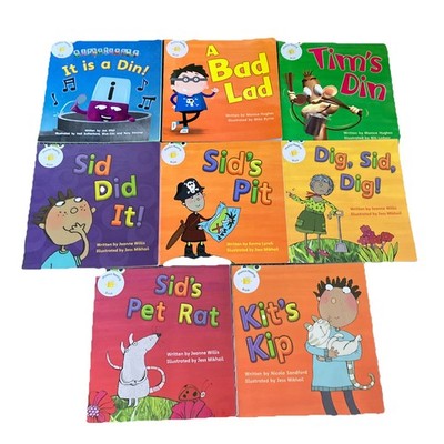 Learn to Read at Home Books Bundle x 8 Bug Club Phonics Phase 2 Home Schooling