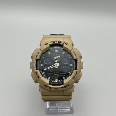 Casio G-Shock 5081 GA-100L Mens Watch 51mm Black Tan Resin Ana