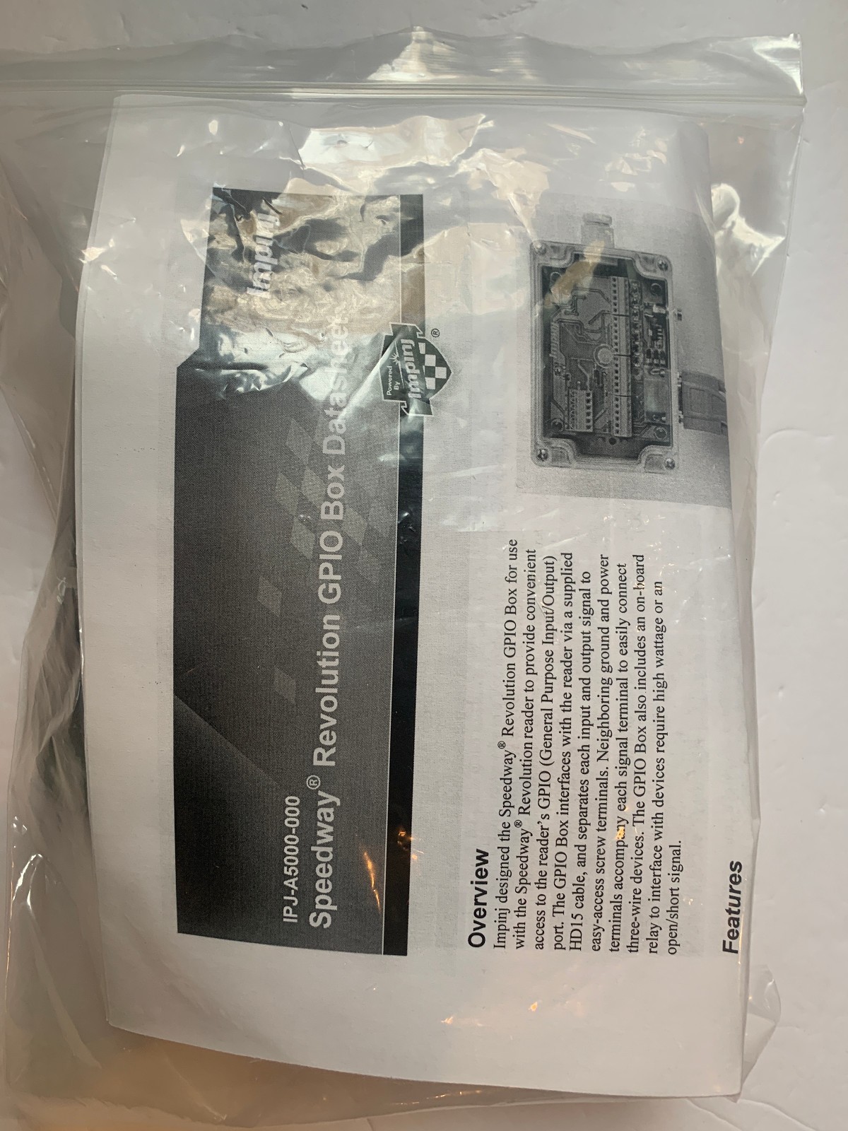 Impinj IPJ-A5000-000 Speedway Revolution GPIO Box with HD15 Cable