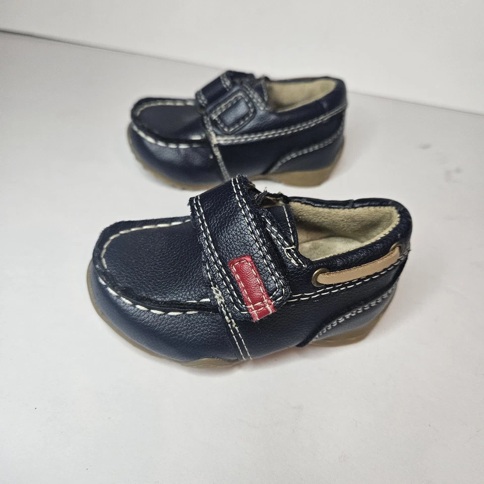 TCP The Children's Place Niño Pequeño Talla 4 Azul Marino Sin Cordones Zapatos de Vestir Mocasín Niño Foto 4 de 4