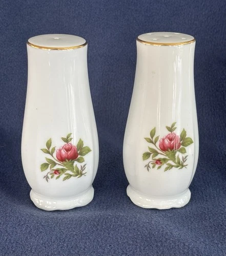 Johann Haviland Traditions Moss Rose Fine Porcelain Salt and Pepper Shakers