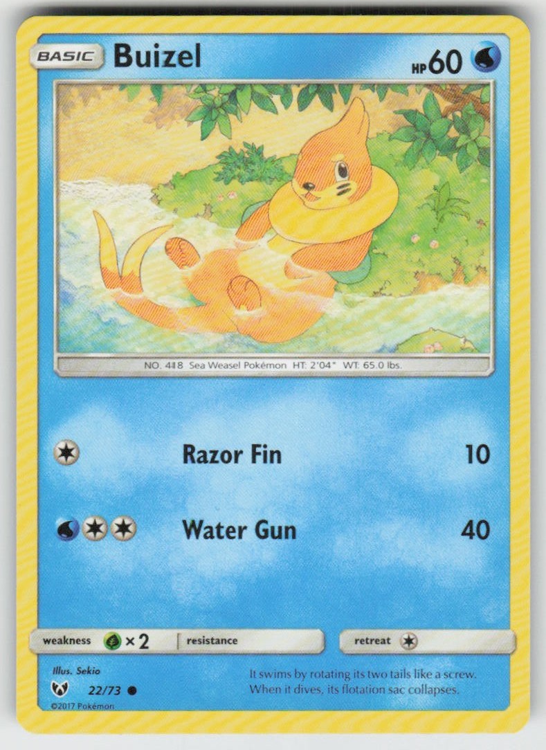 Buizel 22/73 Common Shining Legends