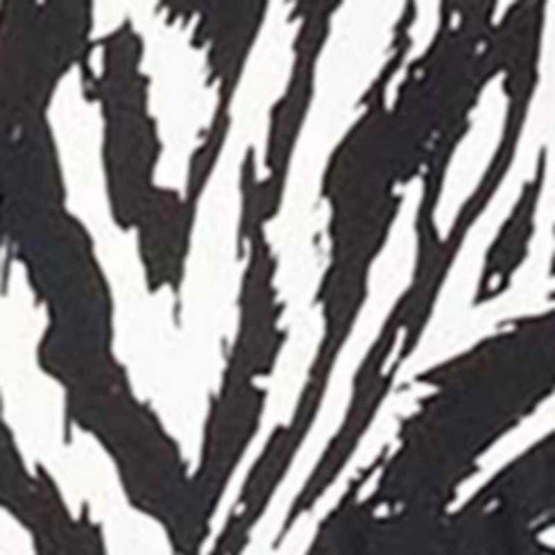 Top de bikini Carmen Marc Valvo para mujer con estampado animal con junta tórica (negro/blanco, X-pequeño) Foto 3 de 3