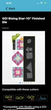 Accuquilt GO Fabric Cutter Rising Star BRAND NEW SEALED