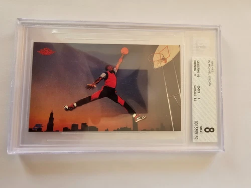 Michael Jordan 1985 Nike Rookie Card #2 BGS 8