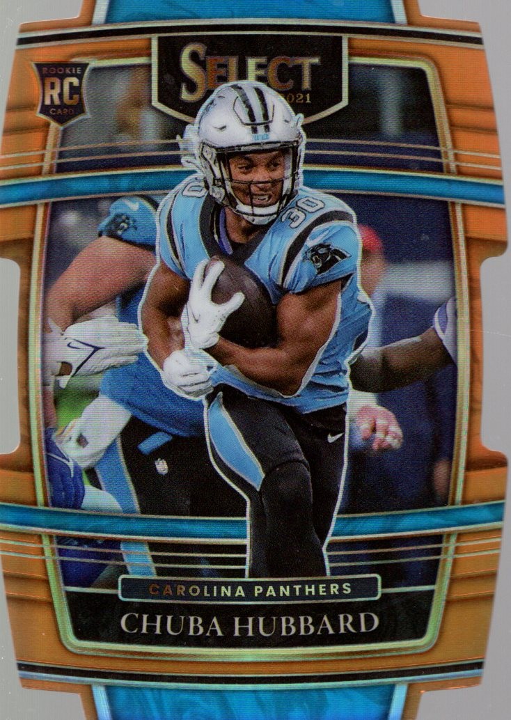 2021 Select Prizm Orange Die Cut #76 Chuba Hubbard /249 - FB