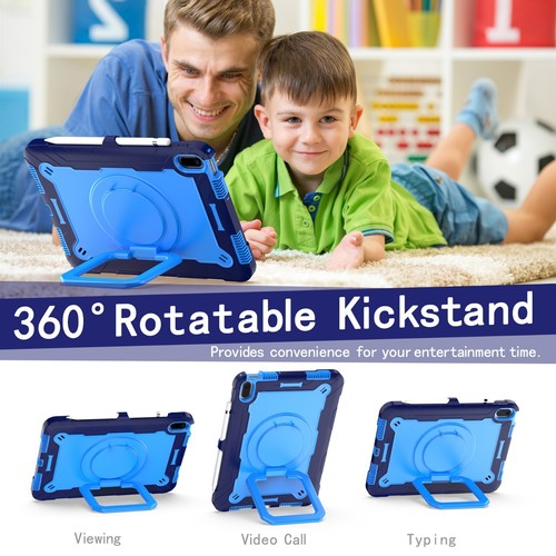For 13'' 12.9'' 11" 10.9" iPad Air/ iPad Pro Case with 360 Degree Rotating Stand - Picture 65 of 88