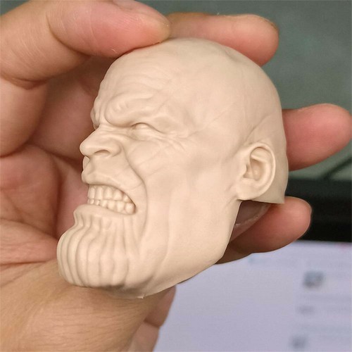 1/6 Scale Josh James Brolin Anger Thanos Head Sculpt Unpainted Fit 12" Figure - 第 3/3 張圖片
