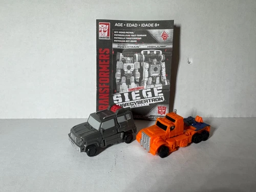 Transformers 100% Complete Siege Micromasters POWERTRAIN and HIGHJUMP