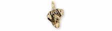 Rhodesian Ridgeback Jewelry 14k Gold Handmade Rhodesian Ridgeback Charm  RDG7-CG