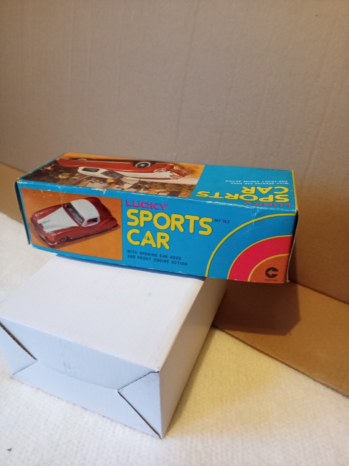 Tinplate Lucky Sports Car Excellent Condition eBay