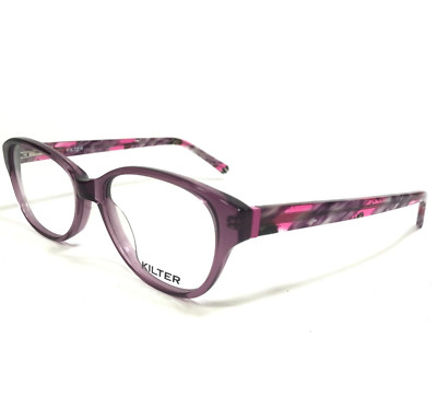 Kilter Petite Eyeglasses Frames K5008 505 PLUM Purple Pink Round 49-16-135