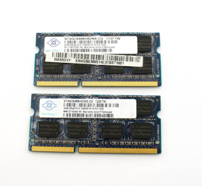 NANYA Laptop Sodimm Ram Speichersticks 8GB (2 x 4GB) Paar 10600S 1333,33Mhz
