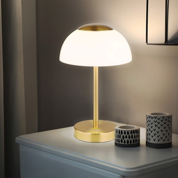 Tischleuchte Tischlampe Schlafzimmerleuchte Led Akku Usb Dimmbar Touch Cct-image