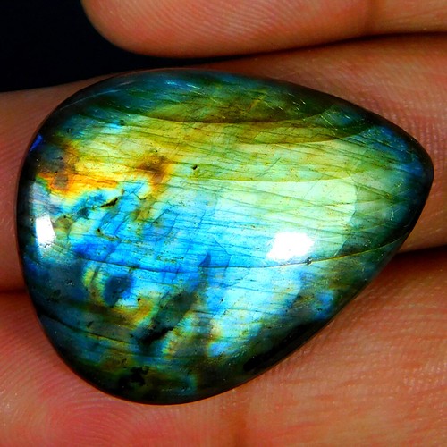Bracciale Rigido In Pietre Naturali – Moonstone, Acquamarina, Labradorite – 3.44 Ct – Argentato
