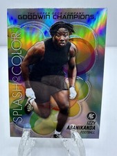 IZZY ABANIKANDA 2023 UD GOODWIN CHAMPIONS SPLASH OF COLOR RAINBOW Holo SP RC