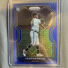 2021 Panini Prizm Baseball CHRISTIAN PACHE Blue Mojo Prizm 84/199 SP #144