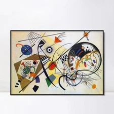 Framed Canvas Giclee Print  Art Transverse Line by Wassily Kandinsky Home Decor