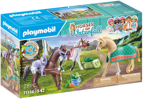 Merchandising Playmobil: 71356 Set 3 Cavalli Con Selle