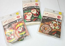 Christmas Needle Craft Set of 3 Yarn Ornament Kits McNeill 1861,1864  1868 New