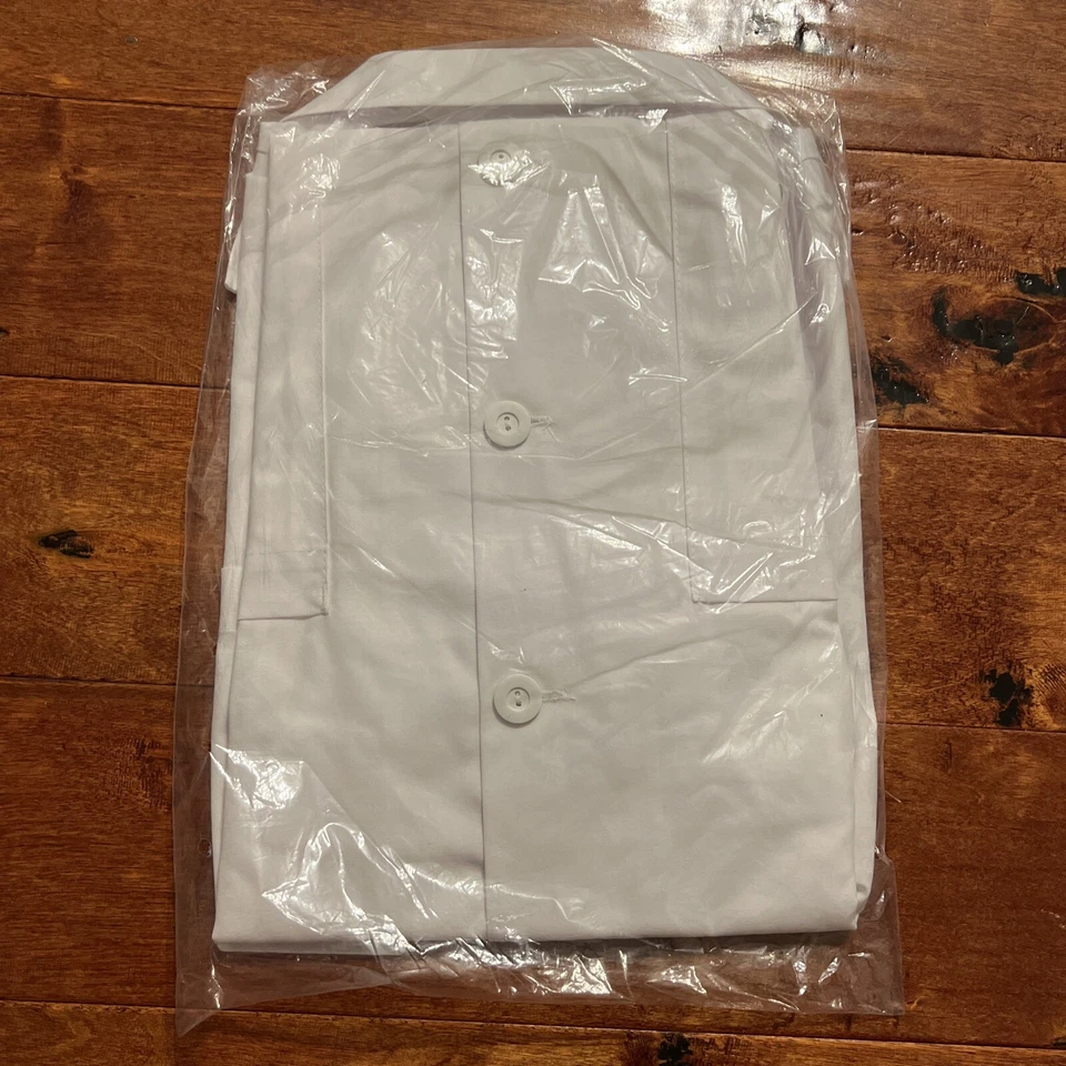 Women's Lab Coat White Short Size 2 Missy by Meta 37 in New Style 161-011-2 - Image 4 of 4