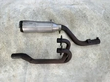 USED 85 1985 HONDA XR250R XR 250 SUPERTRAPP EXHAUST MUFFLER & HEAD PIPE ASSY