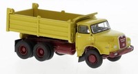 Brekina Lkw Man 26.280 Dhak Dunkelgelb, Dunkelrot, 1972, 78102