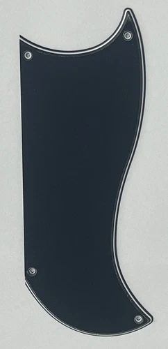 For 3-Ply Gibson SG Custom 3 Pickup Style Guitar Pickguard Scratch Plate,Black