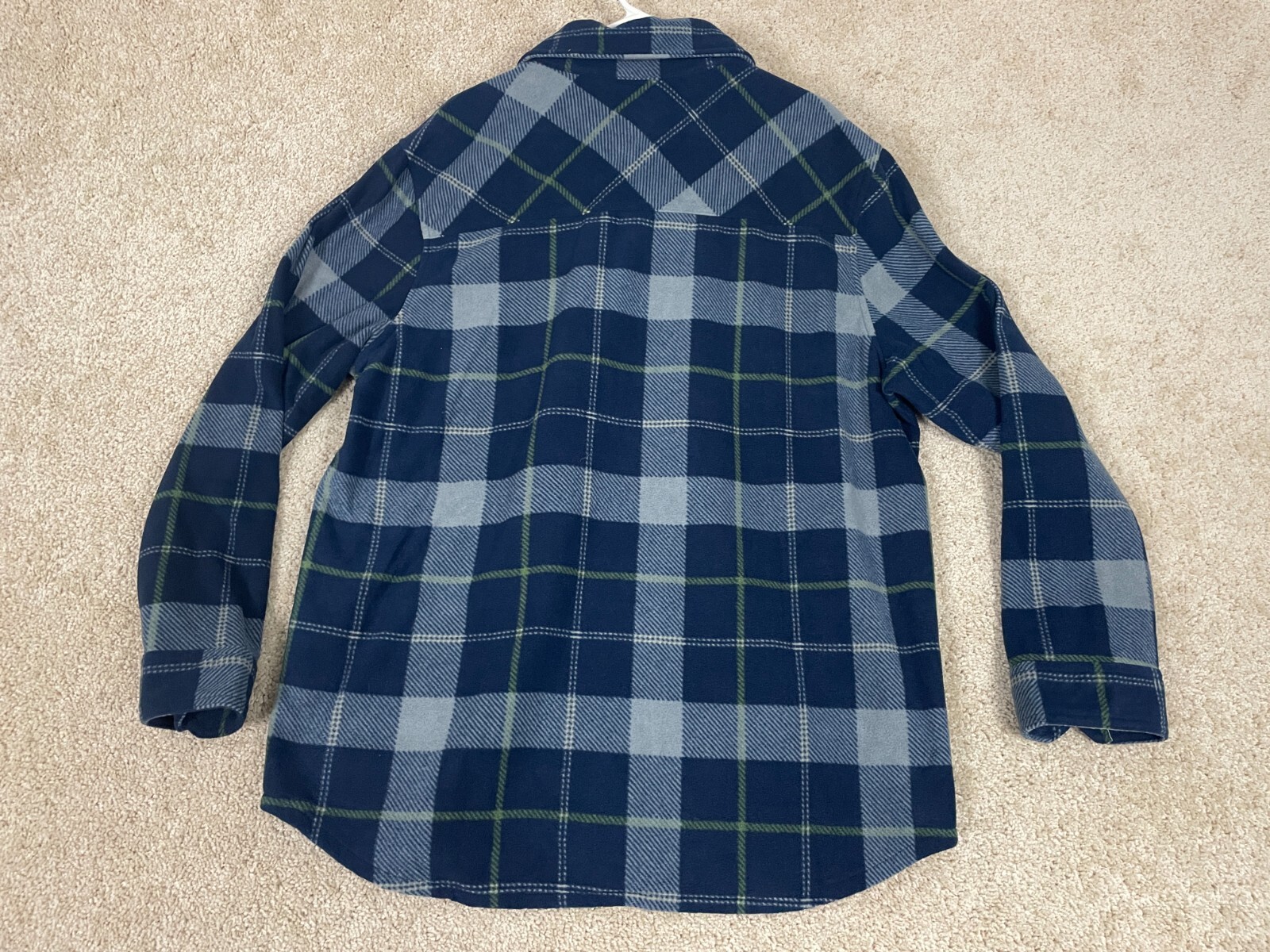 Freedom Foundry Mens Plush Plaid Fleece Shirt - Navy (XL Freedom Foundry Mens Plush Plaid Fleece Shirt - Navy (XL