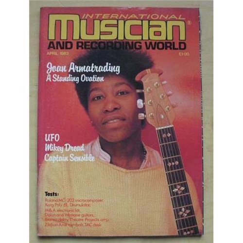 JOAN ARMATRADING INTERNATIONAL MUSICIAN MAGAZINE APRIL 1983 JOAN ARMATRADING CO