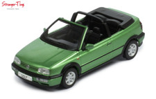 IXO Models VW Golf III Cabriolet Metallic Green 1993 1/43 Scale