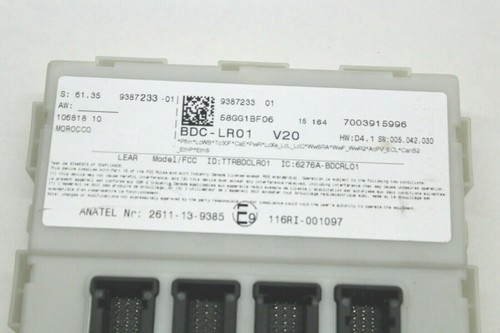 16 MINI COOPER BODY DOMAIN CONTROLLER BDC 61.35 9387233-01 OEM 14 15 16 17 18 - Picture 4 of 4