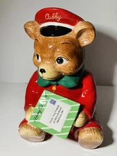 Harry & David Christmas Cookie Jar CUBBY BEAR Limited Edition 2010 Mint