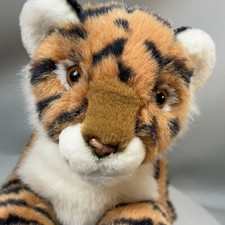 Tiger Plush Russ Berrie Co Bengal Stuffed Animal Black Orange Realistic 11