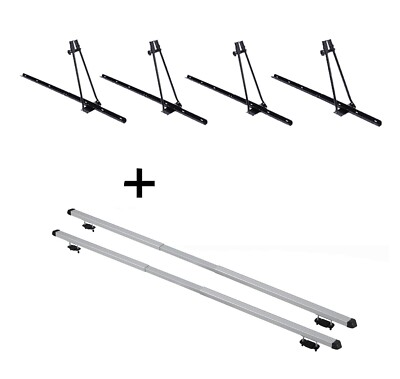 4x Fahrradträger ORION+Dachträger RAPID für für Audi A6 4B/C5 Avant 5Türer 97-04