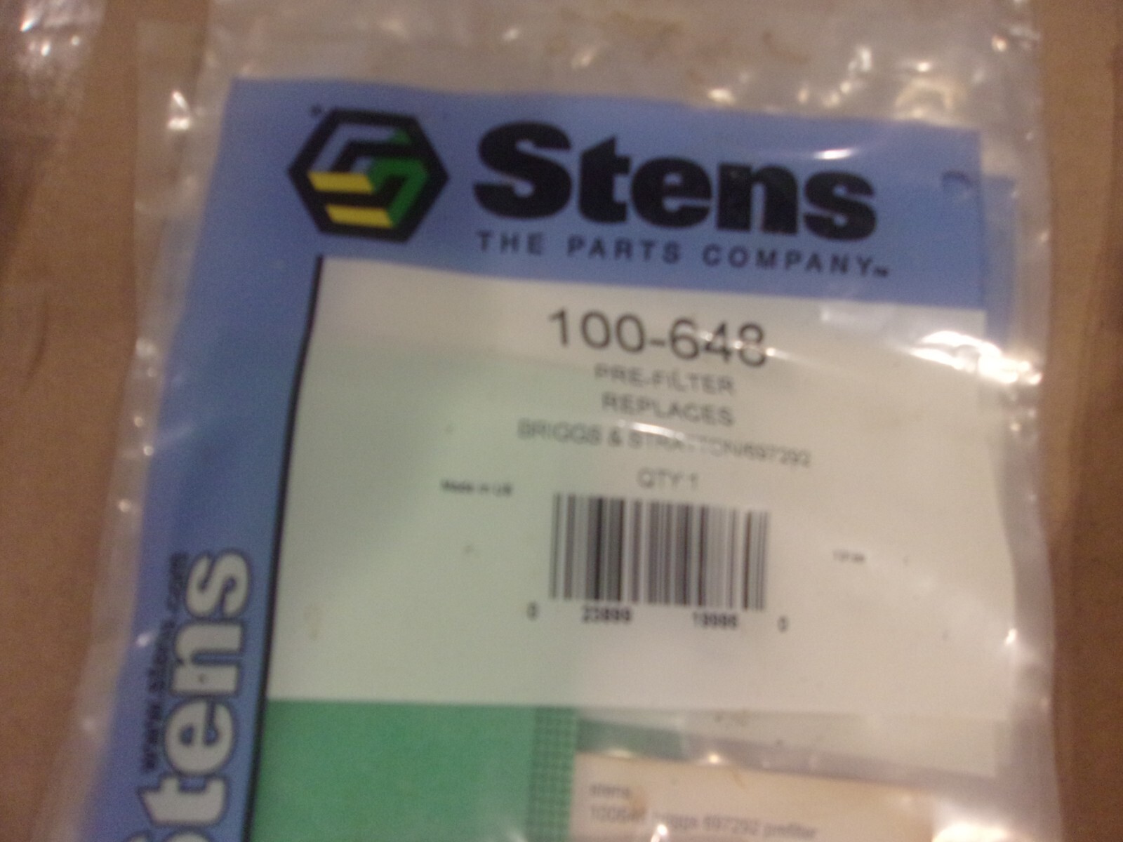 Stens 100-648 FITS Briggs & Stratton 697292 Pre-Cleaner | eBay