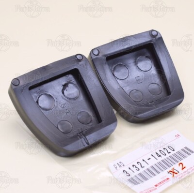 Genuine Toyota Brake & Clutch Pedal Pad Set (2 Pieces) For Pickup Truck 1979-1983 - OEM 31321-14010