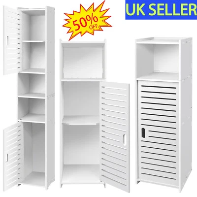 DAYPLUYS Bathroom Storage Cabinet Shelf Free Standing Cabinet Organizer Unit Waterproof